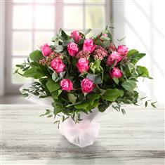 Dozen Pink Roses