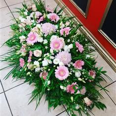 Pink Casket Spray