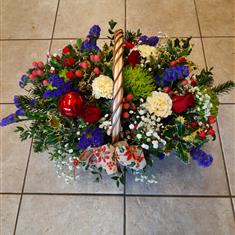 Festive Christmas basket